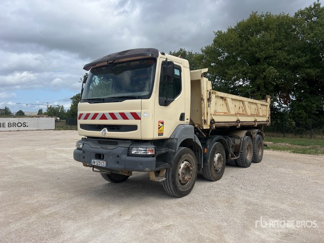 2006 Renault Kerax 370 DCI 8x4 Camion Bi-Benne Tri/A Dump Truck - Kravas automašīna pašizgāzējs: foto 1 2006 Renault Kerax 370 DCI 8x4 Camion Bi-Benne Tri/A Dump Truck - Kravas automašīna pašizgāzējs: foto 1