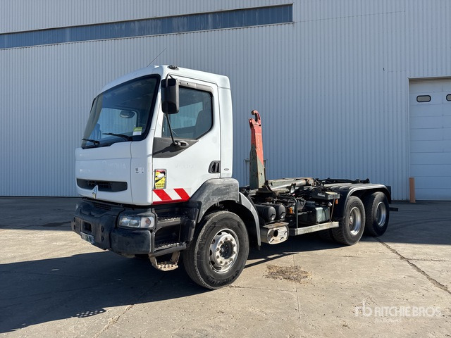 2006 Renault Kerax 420dCi 6x4 Camion Ampliroll Roll-Off Truck - Pacēlājs ar āķi: foto 1 2006 Renault Kerax 420dCi 6x4 Camion Ampliroll Roll-Off Truck - Pacēlājs ar āķi: foto 1