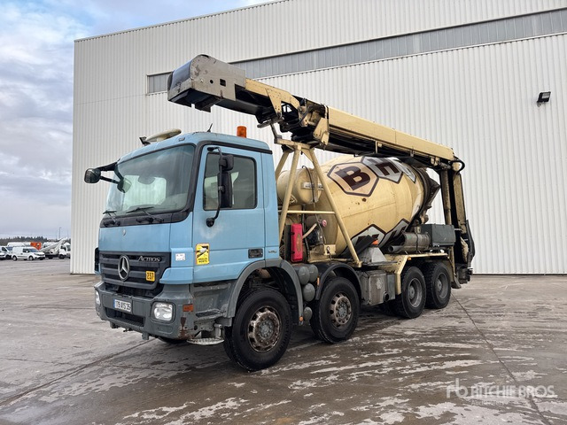 2007 Mercedes-Benz Actros 8x4 Camion Malaxeur 8x4 Mixer Truck - Betonvedējs: foto 1 2007 Mercedes-Benz Actros 8x4 Camion Malaxeur 8x4 Mixer Truck - Betonvedējs: foto 1