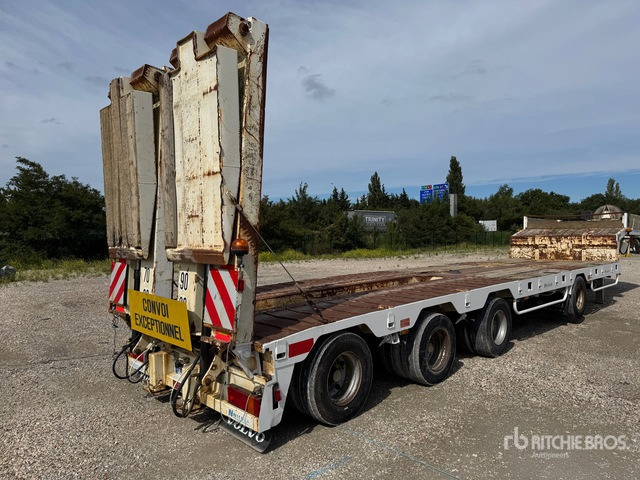 2007 Nicolas 68200 kg Quad/A Extendable Semi ... Lowboy Trailer - Puspiekabe zema profila platforma: foto 3 2007 Nicolas 68200 kg Quad/A Extendable Semi ... Lowboy Trailer - Puspiekabe zema profila platforma: foto 3