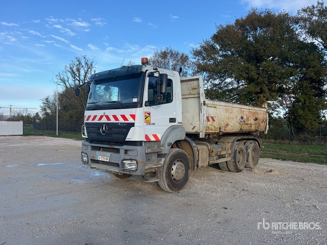 2008 Mercedes Axor 2636 6x4 Camion Benne 6x4 T/A Dump Truck - Kravas automašīna pašizgāzējs: foto 1 2008 Mercedes Axor 2636 6x4 Camion Benne 6x4 T/A Dump Truck - Kravas automašīna pašizgāzējs: foto 1