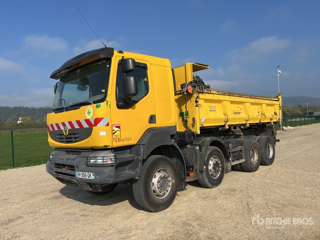 2008 Renault Kerax 450.32 8x4 Crew Cab Camion Benne Tri/A Dump Truck - Kravas automašīna pašizgāzējs: foto 1 2008 Renault Kerax 450.32 8x4 Crew Cab Camion Benne Tri/A Dump Truck - Kravas automašīna pašizgāzējs: foto 1