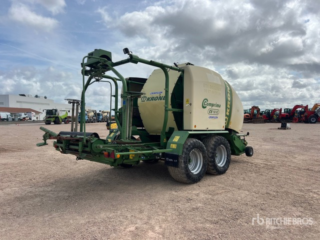 2012 Krone Comprima CV150XC Presse Enrubanneuse 2 Essieux T/A Round Baler - Rituļu prese: foto 3 2012 Krone Comprima CV150XC Presse Enrubanneuse 2 Essieux T/A Round Baler - Rituļu prese: foto 3