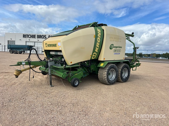 2012 Krone Comprima CV150XC Presse Enrubanneuse 2 Essieux T/A Round Baler - Rituļu prese: foto 2 2012 Krone Comprima CV150XC Presse Enrubanneuse 2 Essieux T/A Round Baler - Rituļu prese: foto 2