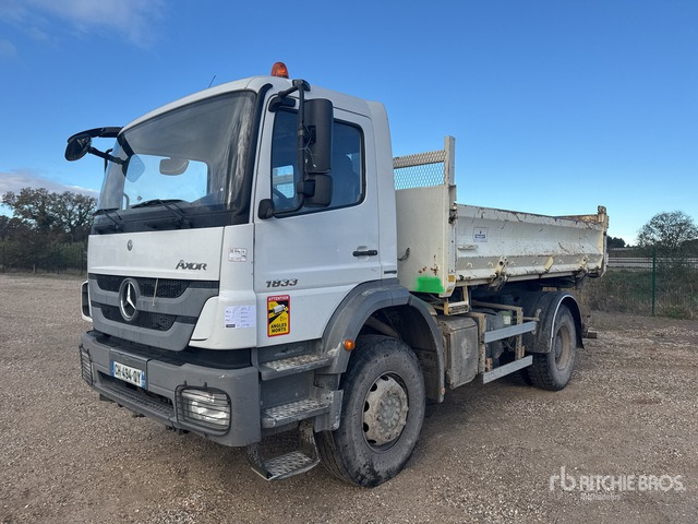 2012 Mercedes-Benz Axor 1833 4x2 Camion Bi-Benne S/A Dump Truck - Kravas automašīna pašizgāzējs: foto 1 2012 Mercedes-Benz Axor 1833 4x2 Camion Bi-Benne S/A Dump Truck - Kravas automašīna pašizgāzējs: foto 1