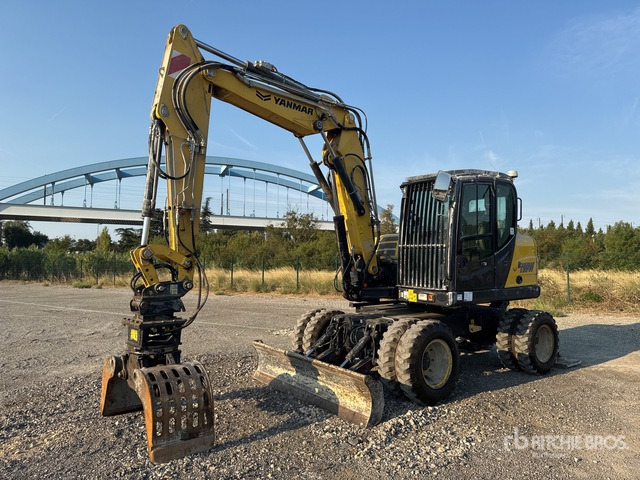 2021 Yanmar B110W Pelle Sur Pneus Wheel Excavator - Riteņu ekskavators: foto 1 2021 Yanmar B110W Pelle Sur Pneus Wheel Excavator - Riteņu ekskavators: foto 1