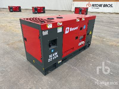 BAUER GFS-16KW Skid-Mounted 16kW/20kVA (Unused) - Elektroģenerators: foto 1 BAUER GFS-16KW Skid-Mounted 16kW/20kVA (Unused) - Elektroģenerators: foto 1