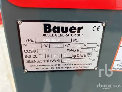 BAUER GFS-50KW 62.5 kVA Skid-Mounted (Unused) - Elektroģenerators: foto 5 BAUER GFS-50KW 62.5 kVA Skid-Mounted (Unused) - Elektroģenerators: foto 5