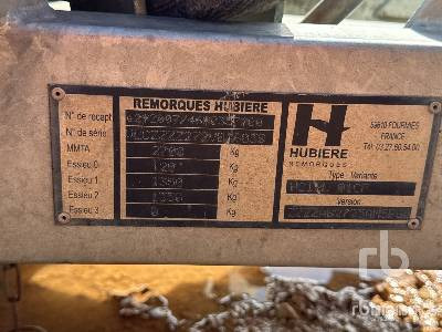 HUBIERE H212L 01CF T/A Remorque - Celtniecības tehnikas piekabe: foto 5 HUBIERE H212L 01CF T/A Remorque - Celtniecības tehnikas piekabe: foto 5