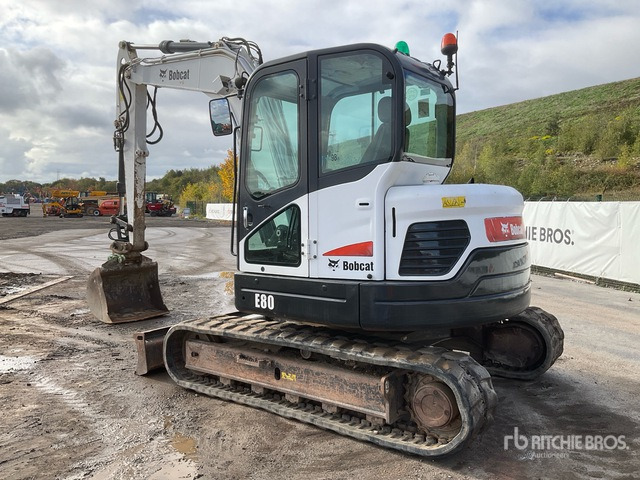 2013 Bobcat E80 EA Tracked Excavator - Kāpurķēžu ekskavators: foto 4 2013 Bobcat E80 EA Tracked Excavator - Kāpurķēžu ekskavators: foto 4