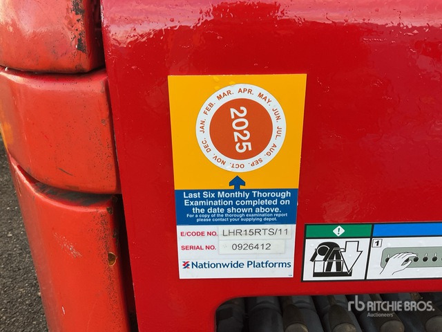 2013 Nifty-Lift HR15D 4WD Diesel Articulating Boom Lift - Izlices pacēlājs: foto 5 2013 Nifty-Lift HR15D 4WD Diesel Articulating Boom Lift - Izlices pacēlājs: foto 5