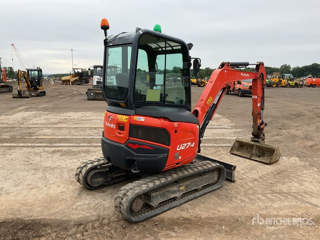 2016 Kubota U27-4 Mini Excavator: <6.6t - Mini-ekskavators: foto 3 2016 Kubota U27-4 Mini Excavator: <6.6t - Mini-ekskavators: foto 3