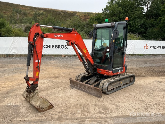 2016 Kubota U27-4 Tracked Excavator - Kāpurķēžu ekskavators: foto 1 2016 Kubota U27-4 Tracked Excavator - Kāpurķēžu ekskavators: foto 1