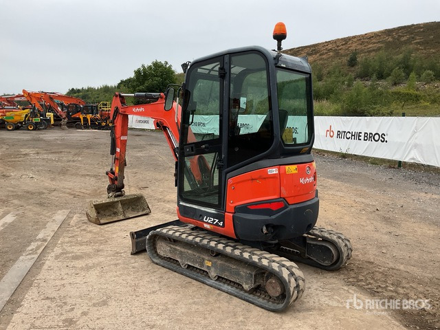 2016 Kubota U27-4 Tracked Excavator - Kāpurķēžu ekskavators: foto 3 2016 Kubota U27-4 Tracked Excavator - Kāpurķēžu ekskavators: foto 3