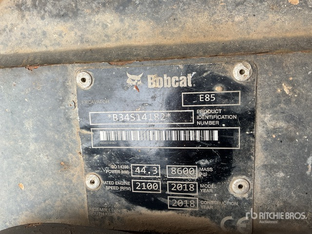 2018 Bobcat E85 Tracked Excavator - Kāpurķēžu ekskavators: foto 2 2018 Bobcat E85 Tracked Excavator - Kāpurķēžu ekskavators: foto 2