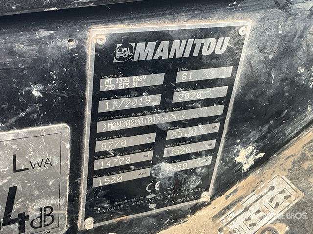 2019 Manitou MT1335 Telehandler - Teleskopiskais iekrāvējs: foto 1 2019 Manitou MT1335 Telehandler - Teleskopiskais iekrāvējs: foto 1