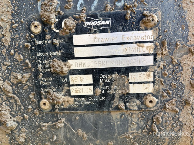 2021 Doosan DX140LC-5 Tracked Excavator - Kāpurķēžu ekskavators: foto 1 2021 Doosan DX140LC-5 Tracked Excavator - Kāpurķēžu ekskavators: foto 1