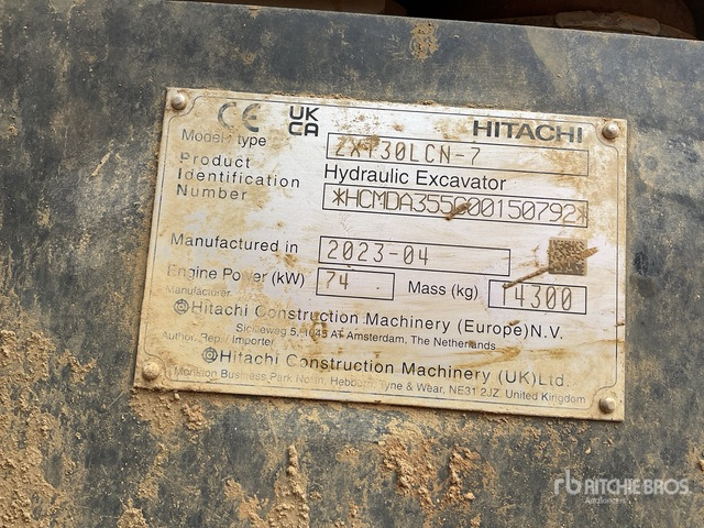 2023 Hitachi ZX130LCN-7 Tracked Excavator - Kāpurķēžu ekskavators: foto 1 2023 Hitachi ZX130LCN-7 Tracked Excavator - Kāpurķēžu ekskavators: foto 1