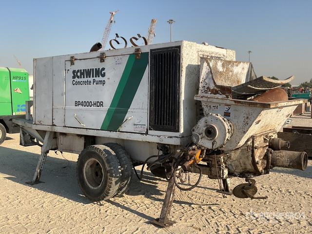2009 Schwing BP4000 HDR Portable Concrete Pump - Stacionārais betona sūknis: foto 2 2009 Schwing BP4000 HDR Portable Concrete Pump - Stacionārais betona sūknis: foto 2