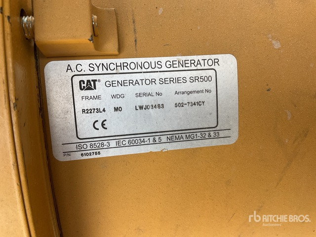 2019 Cat C7.1 150 kVA Skid-Mounted (Inoperable) Generator Set - Elektroģenerators: foto 5 2019 Cat C7.1 150 kVA Skid-Mounted (Inoperable) Generator Set - Elektroģenerators: foto 5