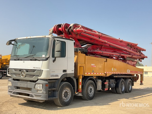 2019 Mercedes Benz Actros 4144 2019 Sany SYM5449THB 56 m on 8x ... Concrete Pump Truck - Betona sūknis: foto 2 2019 Mercedes Benz Actros 4144 2019 Sany SYM5449THB 56 m on 8x ... Concrete Pump Truck - Betona sūknis: foto 2