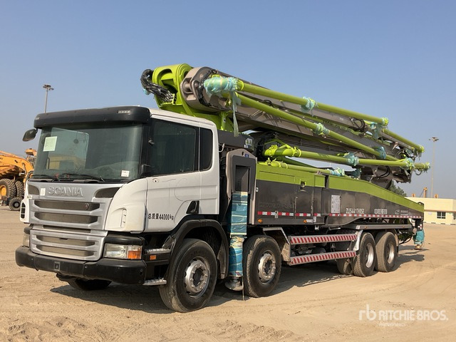 2019 Scania P420 2019 Zoomlion ZLJ5441THBSE 56 m ... Concrete Pump Truck - Betona sūknis: foto 1 2019 Scania P420 2019 Zoomlion ZLJ5441THBSE 56 m ... Concrete Pump Truck - Betona sūknis: foto 1
