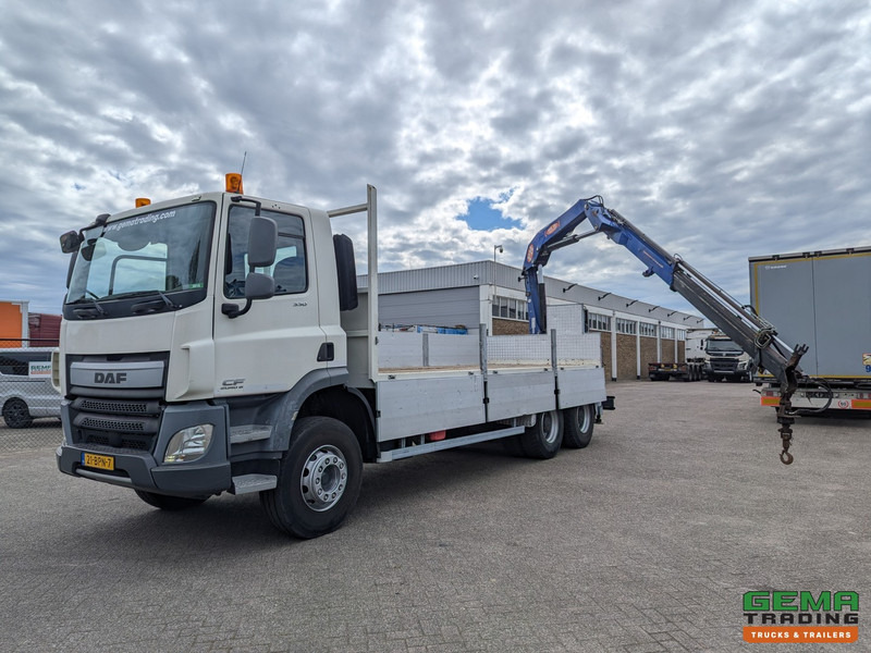 DAF CF 330 FAT 6x4 Dagcab Euro6A - Open laadbak 6.4m + PM 15522 - RadioGrafisch - Handgeschakeld - 08/2025APK - Bortu kravas automašīna/ Platforma, Kravas auto ar manipulatoru: foto 1 DAF CF 330 FAT 6x4 Dagcab Euro6A - Open laadbak 6.4m + PM 15522 - RadioGrafisch - Handgeschakeld - 08/2025APK - Bortu kravas automašīna/ Platforma, Kravas auto ar manipulatoru: foto 1