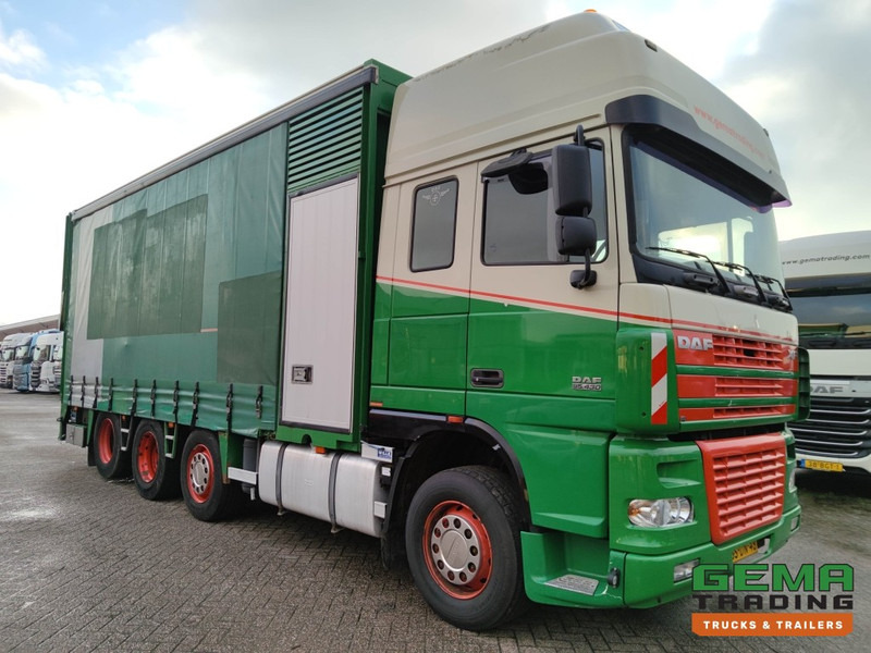 DAF FAK XF95.430 8x2 Super SuperSpaceCab Euro3 - CurtainSider 7.31m + Ramp 16T - MachineTransporter - 6 Persons (V558) - Autovedējs: foto 3 DAF FAK XF95.430 8x2 Super SuperSpaceCab Euro3 - CurtainSider 7.31m + Ramp 16T - MachineTransporter - 6 Persons (V558) - Autovedējs: foto 3