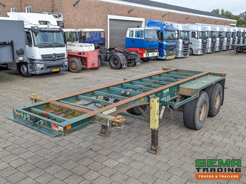 Flandria OP 20V 2A 2-Assen ROR - DrumBrakes - Steel Suspension - 20FT (O1980) - Puspiekabe noņemamā virsbūve/ Konteineru vedējs: foto 3 Flandria OP 20V 2A 2-Assen ROR - DrumBrakes - Steel Suspension - 20FT (O1980) - Puspiekabe noņemamā virsbūve/ Konteineru vedējs: foto 3