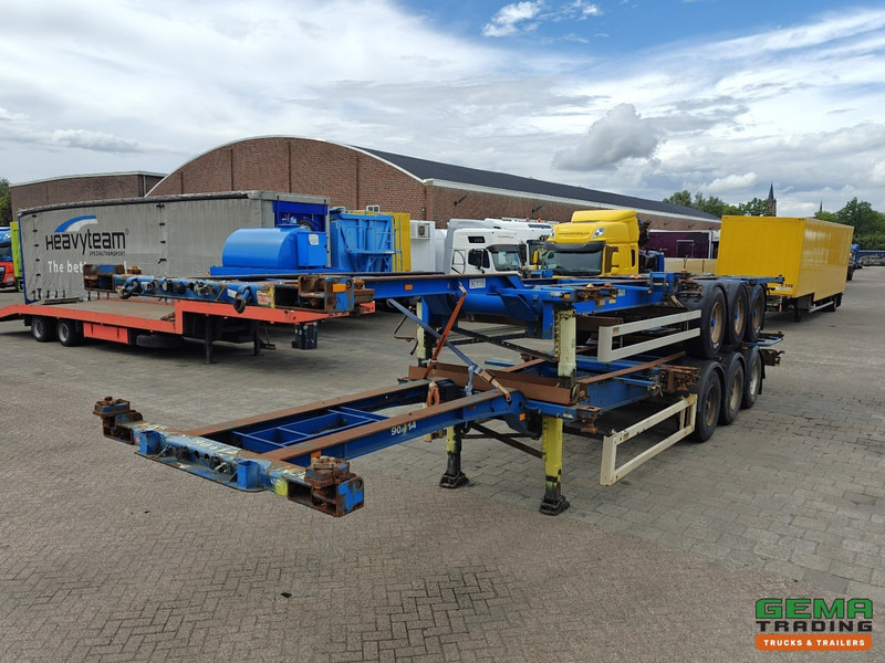 Krone SDC 27 3-assen BPW - DrumBrakes - 4700KG - 2x 20FT 1x 30FT 1x40FT - Pakket van 2 - Puspiekabe noņemamā virsbūve/ Konteineru vedējs: foto 2 Krone SDC 27 3-assen BPW - DrumBrakes - 4700KG - 2x 20FT 1x 30FT 1x40FT - Pakket van 2 - Puspiekabe noņemamā virsbūve/ Konteineru vedējs: foto 2