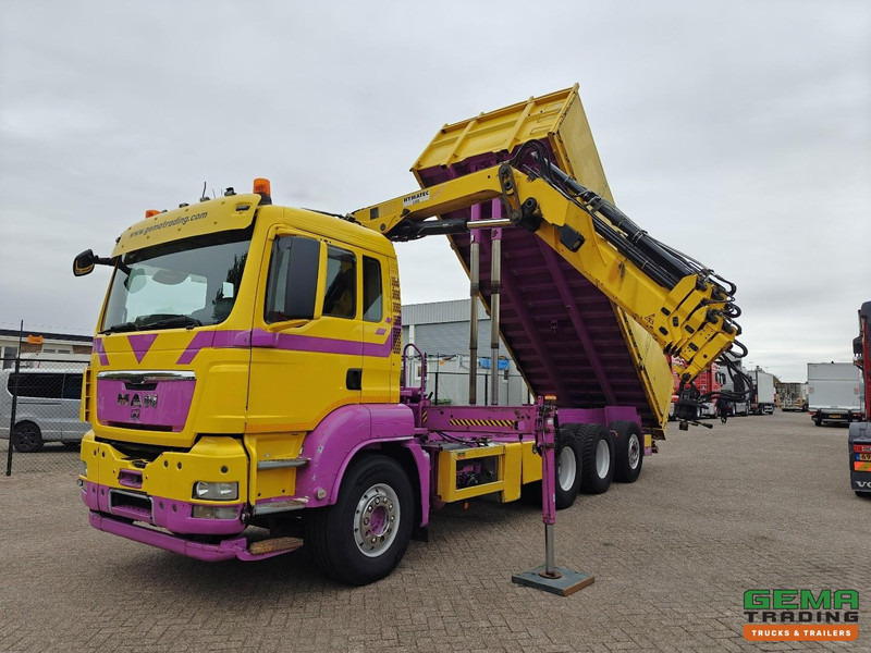 MAN TGS 35.440 8x4/4 Dagcabine Euro5 - Hymatec Kipper + Hiab 166 ES-4 Pro - Alcoa - 02/2026 APK - Kravas automašīna pašizgāzējs, Kravas auto ar manipulatoru: foto 1 MAN TGS 35.440 8x4/4 Dagcabine Euro5 - Hymatec Kipper + Hiab 166 ES-4 Pro - Alcoa - 02/2026 APK - Kravas automašīna pašizgāzējs, Kravas auto ar manipulatoru: foto 1