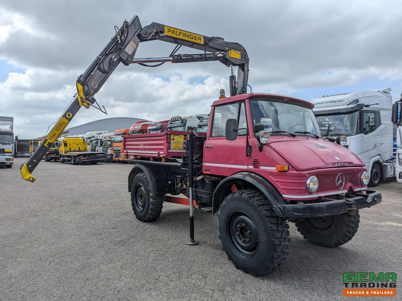 Unimog 416/U1100 4x4 - Hiab PK4600A - Open laadbak - Lier - Vangmuil/trekhaak - Mercedes Benz - Kravas auto ar manipulatoru: foto 2 Unimog 416/U1100 4x4 - Hiab PK4600A - Open laadbak - Lier - Vangmuil/trekhaak - Mercedes Benz - Kravas auto ar manipulatoru: foto 2