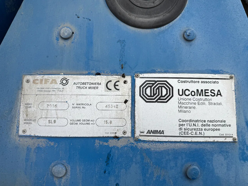 CIFA MIXER SL9 Year 2006 Complete - Rezerves daļa - Kravas automašīna: foto 5 CIFA MIXER SL9 Year 2006 Complete - Rezerves daļa - Kravas automašīna: foto 5