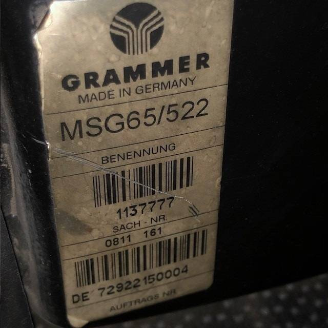 Sēdeklis - Iekraušanas tehnika Grammer Seat  MSG65/522: foto 6