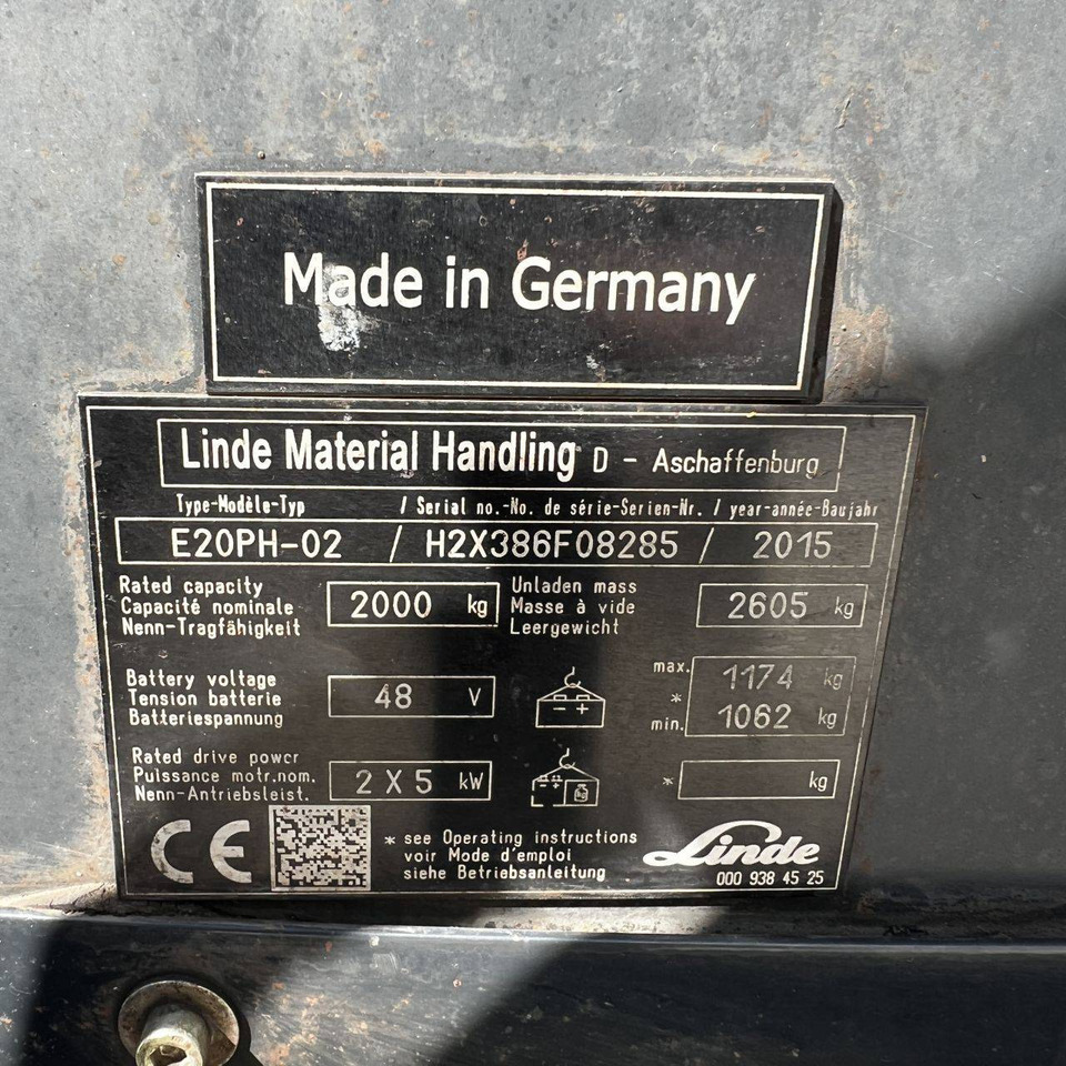 Elektroiekrāvējs Linde E20PH (386-02) EVO: foto 19 Elektroiekrāvējs Linde E20PH (386-02) EVO: foto 19