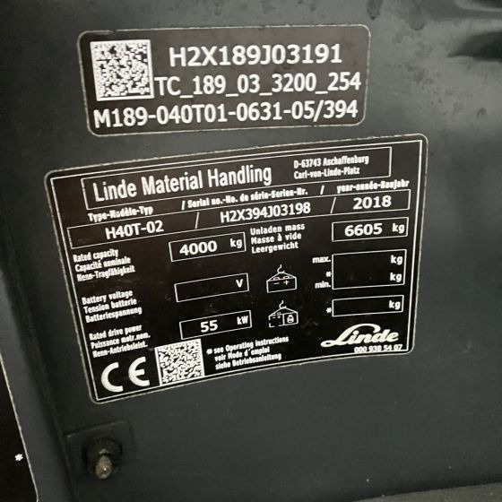 Linde H40T (394-02) Beverage - Gāzes iekrāvējs: foto 5 Linde H40T (394-02) Beverage - Gāzes iekrāvējs: foto 5