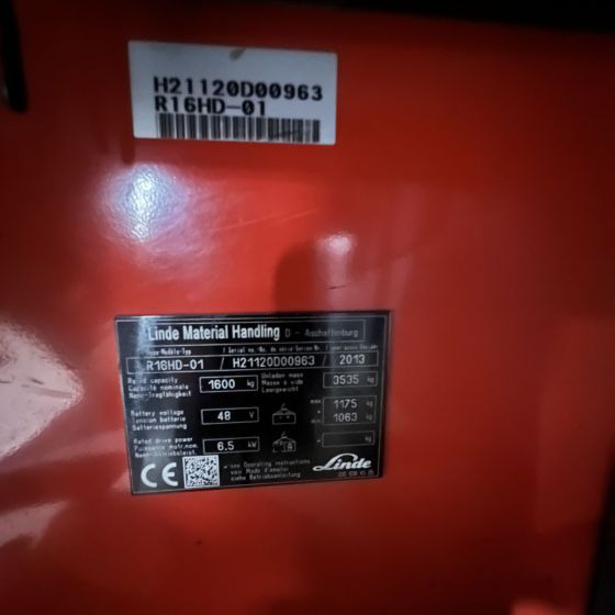 Linde R16HD (1120) - Bīdmasta krautņotājs: foto 2 Linde R16HD (1120) - Bīdmasta krautņotājs: foto 2