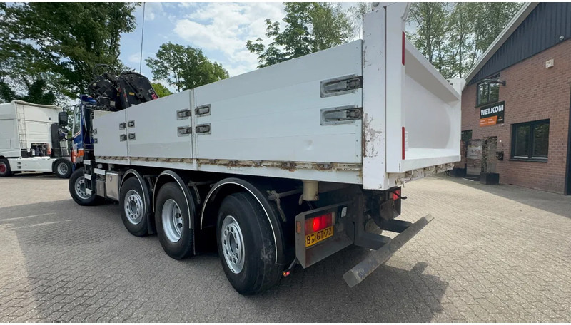Kravas automašīna pašizgāzējs, Kravas auto ar manipulatoru DAF CF 85.360 8X2 3 Zijdige kipper HIAB 16 t/m kraan AHK Top condition: foto 20