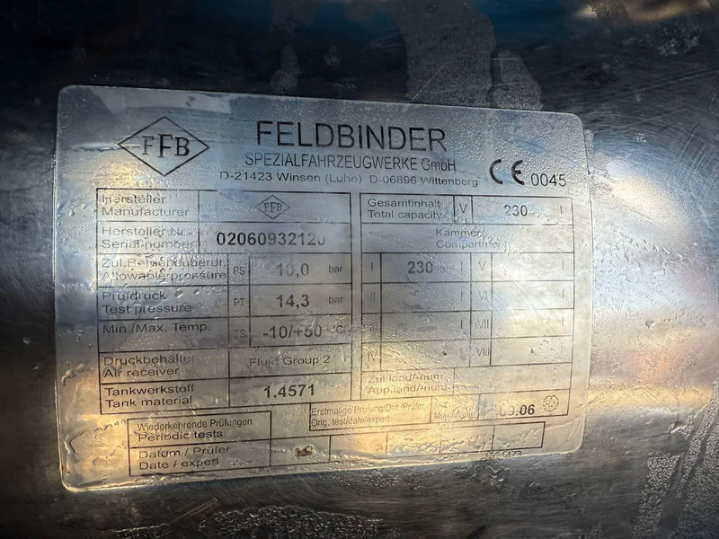 Feldbinder 34m3 Veevoeder Vogelsang-pomp, Coating binnenzijde līzingu Feldbinder 34m3 Veevoeder Vogelsang-pomp, Coating binnenzijde: foto 14 Feldbinder 34m3 Veevoeder Vogelsang-pomp, Coating binnenzijde līzingu Feldbinder 34m3 Veevoeder Vogelsang-pomp, Coating binnenzijde: foto 14