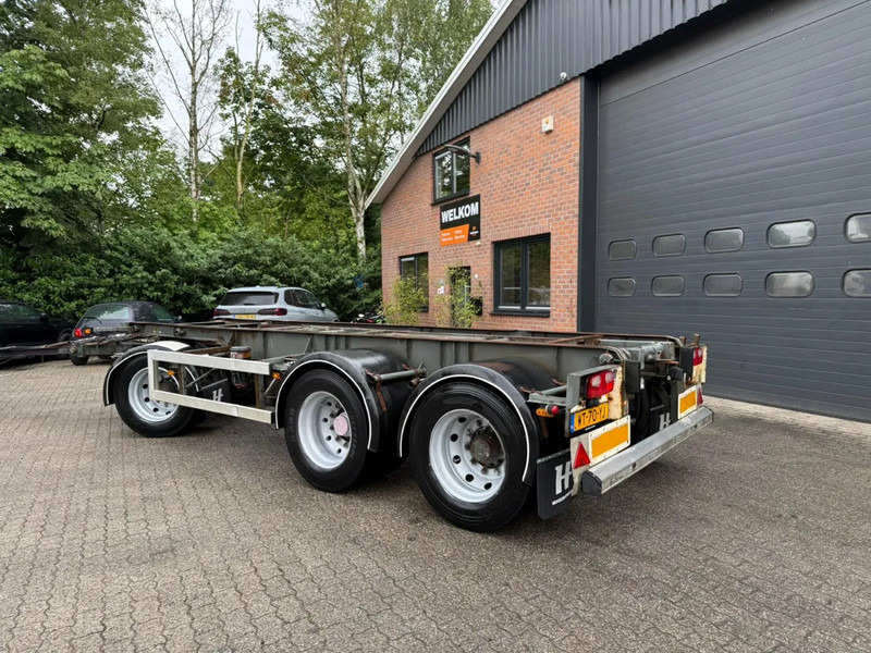 GS Meppel 28T Kiepende containeraanhangwagen! 640cm systeemlengte Centrale smering - Puspiekabe noņemamā virsbūve/ Konteineru vedējs: foto 2 GS Meppel 28T Kiepende containeraanhangwagen! 640cm systeemlengte Centrale smering - Puspiekabe noņemamā virsbūve/ Konteineru vedējs: foto 2