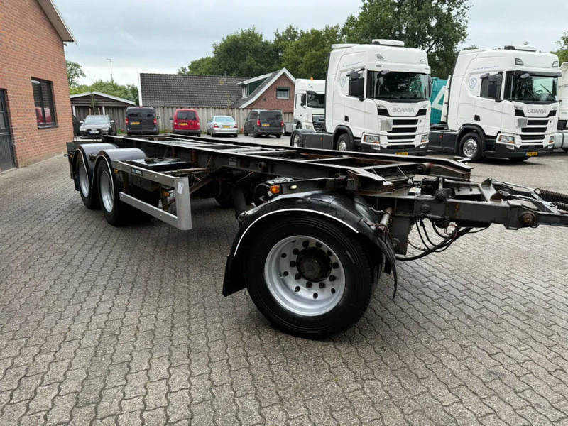 GS Meppel 28T Kiepende containeraanhangwagen! 640cm systeemlengte Centrale smering - Puspiekabe noņemamā virsbūve/ Konteineru vedējs: foto 4 GS Meppel 28T Kiepende containeraanhangwagen! 640cm systeemlengte Centrale smering - Puspiekabe noņemamā virsbūve/ Konteineru vedējs: foto 4