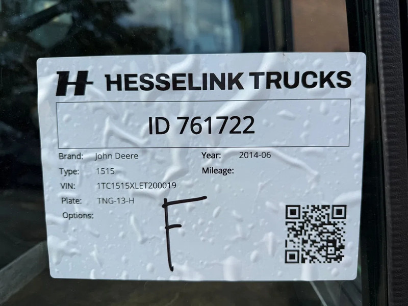 Zāles pļāvējs John Deere 1515 Series 2 decks cyclo maaier Airco 4X4: foto 19