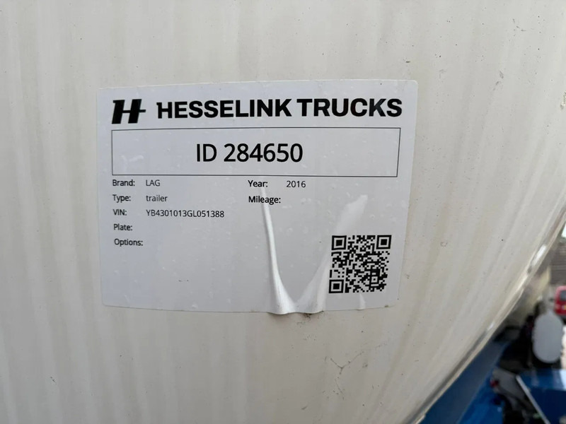 Puspiekabe cisterna LAG 0-3-TI 60.000 Kippsilo Only food use! 24V SELF Support Liftas: foto 10