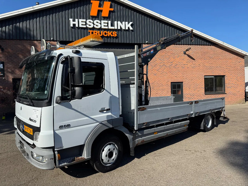Mercedes-Benz Atego 818 Machinery transporter + Hiab Crane 288.360KM NL Truck - Autovedējs, Kravas auto ar manipulatoru: foto 1 Mercedes-Benz Atego 818 Machinery transporter + Hiab Crane 288.360KM NL Truck - Autovedējs, Kravas auto ar manipulatoru: foto 1