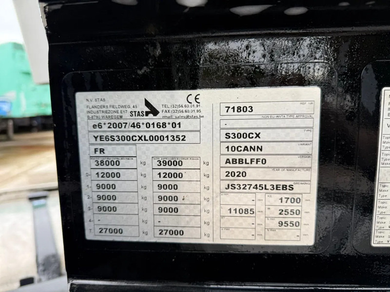 Puspiekabe pašizgāzējs Stas S300CX 6068KG ALU Klep/deuren Liftas APK 07/2026: foto 15