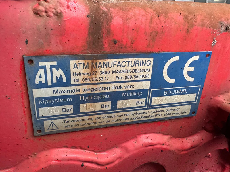 Kravas automašīna pašizgāzējs Terberg FM 2000 8X8 21m3 Isolated Hardox Manual gearbox NL truck: foto 16