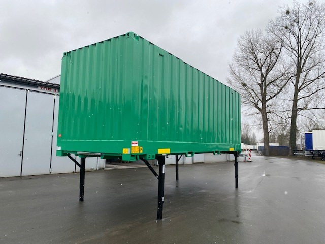 Krone BDF-System 7.45, LACK NEU in RAL 6024, FABRIKNEUE Portaltüren - Maināmā virsbūve - furgons: foto 1 Krone BDF-System 7.45, LACK NEU in RAL 6024, FABRIKNEUE Portaltüren - Maināmā virsbūve - furgons: foto 1