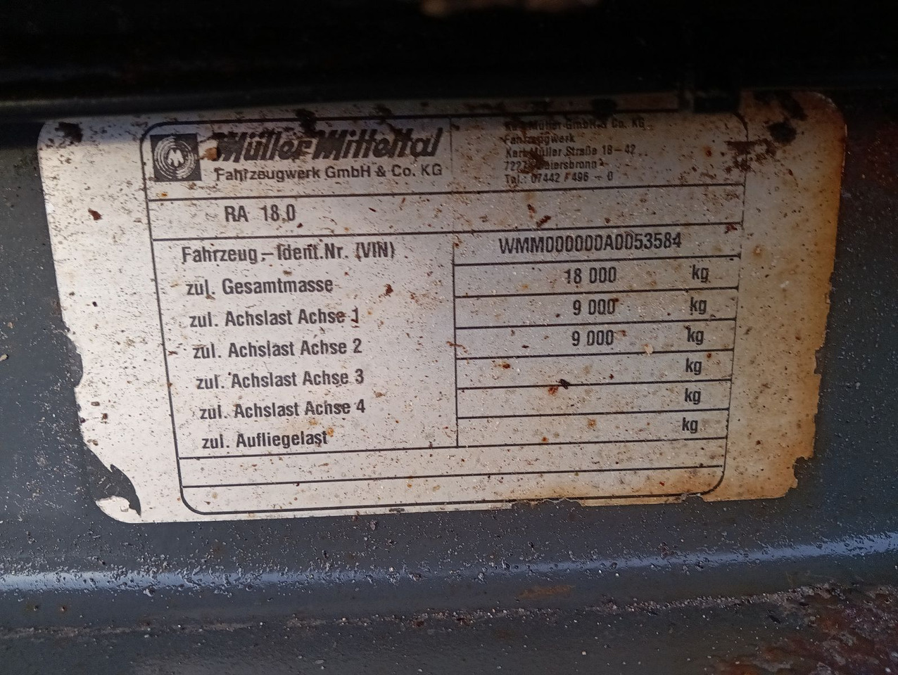 Müller-Mitteltal RA18 Abrollanhänger 7m BPW Trommel TÜV 5/2025 Müller-Mitteltal RA18 Abrollanhänger 7m BPW Trommel TÜV 5/2025 - Multilift/ Būvgružu konteinera piekabe: foto 3 Müller-Mitteltal RA18 Abrollanhänger 7m BPW Trommel TÜV 5/2025 Müller-Mitteltal RA18 Abrollanhänger 7m BPW Trommel TÜV 5/2025 - Multilift/ Būvgružu konteinera piekabe: foto 3