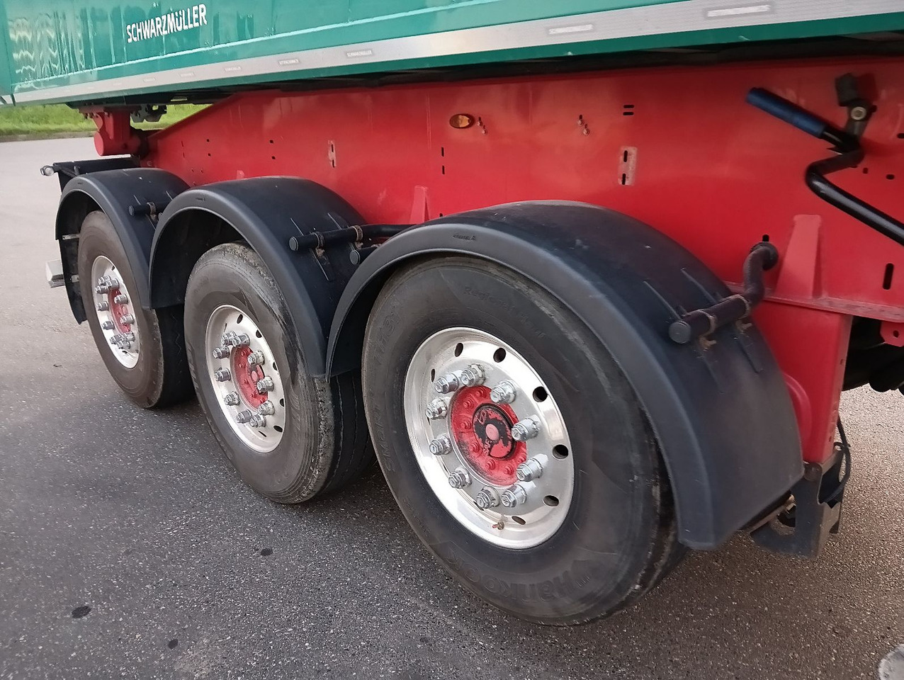 Puspiekabe pašizgāzējs Schwarzmüller 3-A Alumulde ALCOA 27m3 SAF Lift 5,4t el.Verdeck: foto 19