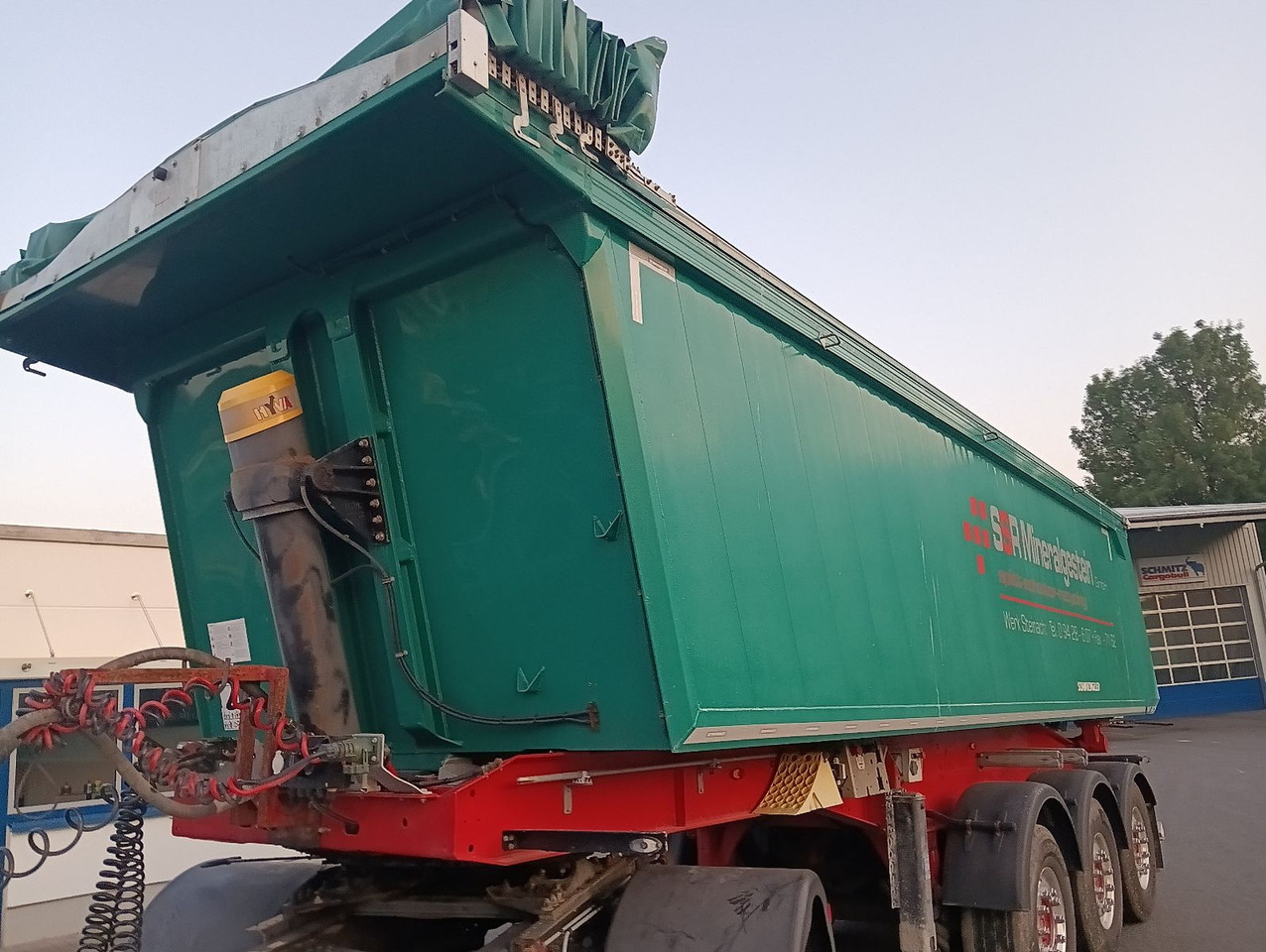 Puspiekabe pašizgāzējs Schwarzmüller 3-A Alumulde ALCOA 27m3 SAF Lift 5,4t el.Verdeck: foto 8